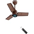 atomberg Renesa 600mm BLDC Ceiling Fan with Remote Control | BEE 5 star Rated Energy Efficient Ceiling Fan | High Air Delivery with LED Indicators | 2+1 Year Warranty (Matte Brown)