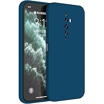 RankOne Custodia per OPPO Reno2 (6.5 Inches) Cover Morbida in Silicone TPU - Blu zaffiro