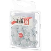 Tek-İş Beton &Ccedil;ivili Kablo Tutucu, Kroşe No 3 50 Adet, Beyaz
