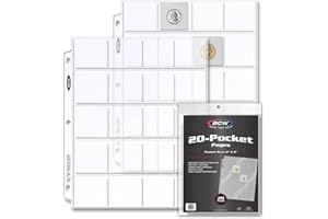 BCW 20 Vinyl 12-Pocket Pages