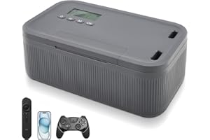 STRIXORN Handy Safe mit Zeitschloss, Abschließbare Box mit Timern für Handy, Snacks, Alkohol oder andere unerwünschte Versuchungen, Selbstkontrolle Timer Schließfach, Handy Gefängnis für Arbeit & Kinder (Blau)