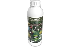 CULTIVERS Fertilizante Universal Ecológico Líquido de 1 L. Abono 100% Orgánico y Natural. Solución NPK (4-1-7) con Micronutrientes (B, CU, Fe, MN, Mo Y Zn) con Aminoácidos