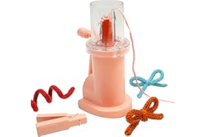 SHENRONGTONG Mini-Strickmühle, I-Cord-Strickmaschine, DIY-Spulenstrickmaschine, Mini-Näh-Strickmühle-Maschine, einfaches Weaver-Strickgerät, Bastelwerkzeug für Pullover, Armbänder, Weaver-Heim-DIY-Bastelwerkzeug