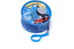 CHARACTEROUTLET Thomas & Friends Childrens Character Round Zipped Coin Purse with Key Clip Licensed