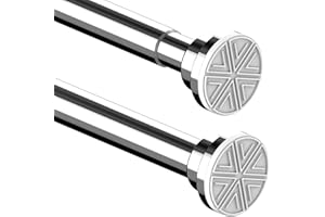 AIITOMG 1 barra de ducha sin taladrar, barra de ducha de acero inoxidable, barras para cortina de ducha, barra de sujeción extensible, cortina de ducha para ducha, bañera, baño, ventana, 73-145 cm