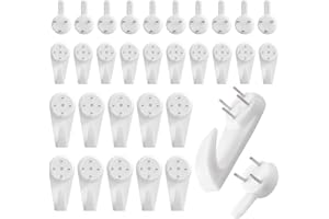 DIVONO 30 Pièces Crochet Mural, 3 Tailles Accroche Tableau Sans Percer, Non-Trace Crochets De Support Murals pour Accrocher des Tableaux, des Photos, des Miroirs