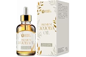 DOMEN PHARMA olio di jojoba puro biologico - jojoba oil - olio di jojoba per capelli e viso qualità Premium, vegan, Cura, lenisce e idrata pelle, capelli e barba, crescita capelli - 100% Made in Italy