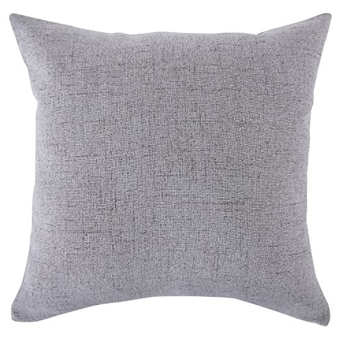 Deconovo 4er Pack Leinenkissenbezug Kissenhülle Kissenbezug 45×45 cm Grau - 7