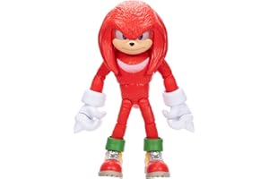 SONIC THE HEDGEHOG Sonic 3 The Hedgehog Le Film - Licence Officielle Sega- Figurine Articulée Knuckles - 12,7 Cm - Jouet Enfant - pour Les Fans De Tous Âges - Figurine à Collectioner - Détails Réalistes - 3 Ans et +