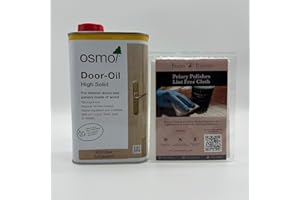 Osmo Door Oil 3033 (Raw 1 Litre) + Free Priory Polishes Lint Free Cloth