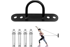 PCKOBEVER Battle Rope Anchor,Wall and Floor Anchor/Mount/Bracket Suspension Straps,Wall Anchor Point Bracket Hook For Strength Training Systems,Yoga Swings,Stretching With Screws