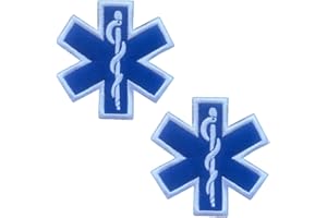 ZCKETO 2 Pcs di EMT Toppe Ricamate con Croce da Croce Medica Paramedico di Emergenza Logo - Perfette per la Borsa di Pronto Soccorso, EMT, EMS, Trauma, Medico, Paramedico, Kit di Prima Risposta