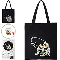 Laroal Borduurpakket voor een canvas tas met kruissteek en