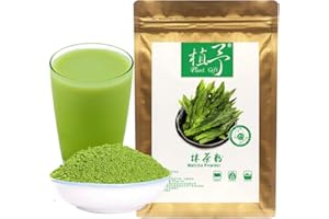 Plant Gift 100% Pure Matcha Powder 抹茶粉 Poudre naturelle, excellente saveur pour boissons, smoothies, yaourt et boissons, 100g / 3.25oz