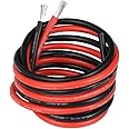 BNTECHGO 12 Gauge Silicone Wire 20 feet [10 ft Black And 10 ft Red] Soft and Flexible High Temperature Resistant 12 AWG Silicone Wire 800 Strands of copper wire