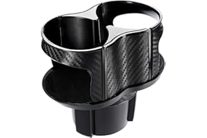 SANTUO Car Cup Holder Expander 2 In 1 Multifunctional Insert Double Car Cup Holders with Adjustable Base, Suitable for Most Water Cups and Bottles