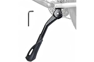 Frogetu Béquille Vélo 24-29 Pouces,Bequille Velo avec Trou Central,Béquille VTT Universel Réglable,Bequille Velo Electrique Antidérapant,Béquilles pour Vélo,pour VTT,Vélo de Ville,Vélo Électrique