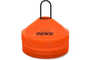 ‎MEIWAR meiwar Fussball Hütchen - Markierungshütchen Set für Fußball Training | 50er Set oder 20er Set