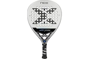 NOX - ML10 Shotgun 12K Luxury Series Racchetta Padel a forma di goccia per controllo e prestazioni, livello avanzato e competizione, Face 12K Carbon e Core HR3 Black EVA, liscia