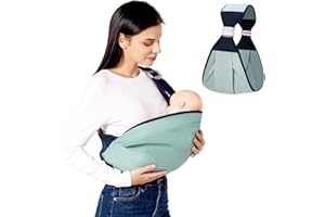 Goorder Adjustable Baby Sling Carriers, Ergonomic Baby Strap One Shoulder Labor-Saving Baby Half Wrapped Sling for 0-36 Months Newborn Infant & Toddler - Up to 20KG
