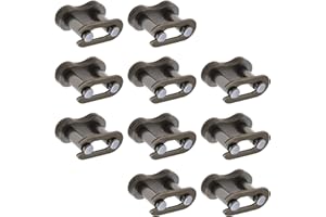 Be In Your Mind Lot de 10 maillons de chaîne 25H en acier - Pièces de rechange pour moto