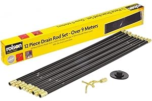 Rolson 60967, Set per pulizia tubi con accessori, 12 pz.