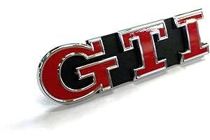 VW Volkswagen Original Golf 7 GTI Schriftzug - Chrom Emblem Rot Kühlergrill