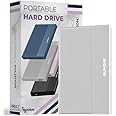 SUHSAI external hard drive 500GB Backup Data Storage HDD - 2.5" Memory Expansion Portable Hard Drive USB 3.0 Ultra Slim hard drive Compatible with Mac, Desktop, PC, PS4, PS5 (Grey)