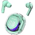 VEHOP Ultrapods Pro TWS Earbud, Bluetooth Earbuds with Display, Transparent Design, 30Hr Playtime with Fast Charging, Bluetooth 5.3 + ENC, 13mm HD BASS Drivers, IPX7 Sweat-Proof, Built-in Mic