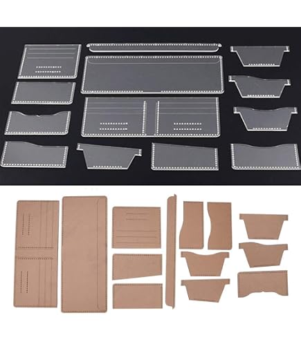 Acryl-Schablone Für Brillenetui – DIY Vorlage Zum Leder Nähen, Inkl. Maße, Stabil & Durchsichtig