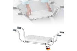 Floordirekt Badkarsstol Levi – justerbar sittbräda för badkar, halkfri och belastbar upp till 150 kg, badkarsbräda, duschsits för vuxna och seniorer, badpall