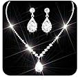 Ushiny Parure De Bijoux De Mariage Avec Collier Et Boucles D'oreilles En Perles Synthétiques Pour Femme Et Fille, Pierre Précieuse Plastique Perle