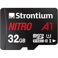 Strontium Nitro A1 32GB Micro SDHC Memory Card 100MB/s A1 UHS-I U1 Class 10 with High Speed Adapter for Smartphones Tablets Drones Action Cams