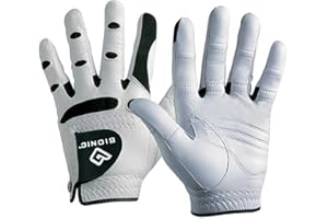 BIONIC GLOVE USA 2 x langlebige bionische StableGrip-Golfhandschuhe – patentierter stabiler Griff, echtes Cabretta-Leder, entworfen von orthopädischen Chirurgen