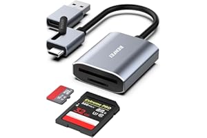BENFEI Lettore di schede di memoria, USB Type-C/USB Type-A a SD TF Card Reader Adapter