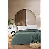 Mulberry Hungarian Double Pique Cotton Bedspread 220x230 Green