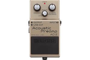 Pédale Acoustic Preamp AD-2 BOSS, préampli de guitare électro-acoustique avec traitement de son évolué BOSS