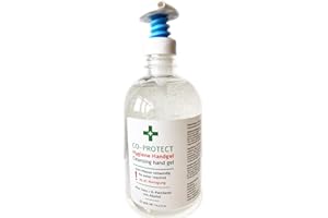 MYGLAMY 500 ml CO-Protect pflegendes Hygiene-Handgel Spender mit Aloe Vera + Glycerin + 70% Alkohol (Ethanol) + schöner Duft