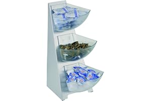 APS Multi-Rack, Kitchen shelf, rack, portion chute, portion dispenser, dispenser, 18/0 stainless steel, volume per chute 1 litre capacity, 3 levels