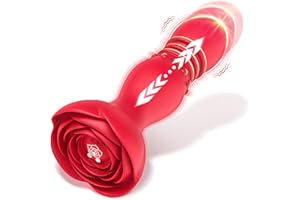 WHIGMALEERIE Anillo Vibrador Anal Sex Toys Plug Anales - Consoladores Estimulador de Próstata Hombre Vibradores para Hombres y Mujeres 10 Vibración y 6 Empuje, Prostata Vibradorador Toy Juguetes Sexuales Erótico