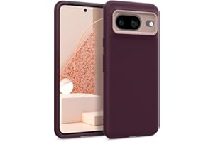 Caseology Nano Pop para Funda Google Pixel 8, [Color de Dos Tonos], Protección Militar contra Caídas, Diseños de Agarre Lateral para Google Pixel 8 - Burgundy Bean