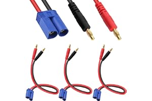 HAAMNING7 3 st EC5-kontakt till 4 mm banankontakt EC5-kontakt hane till 4 mm banankontakt 12 AWG batteriladdningskabeladapter