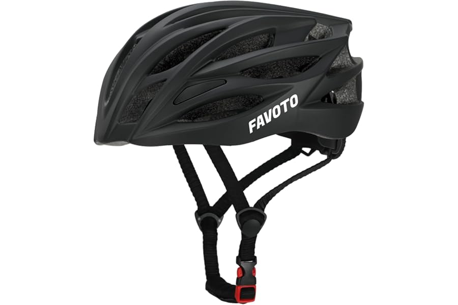 Favoto Bike Helmet Bicycle Helmet Lightweight Cycle Helmet for Adult Men Women Cycling Road Mountain Bike MTB Helmet Safety Protection Adjustable Size