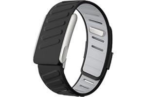 VeveXiao Rugged Comfort Silicone Wristband Compatible with WHOOP 5 | Whoop MG Band, Durable Soft Silicone Sports Loop Replacement Bands for Men Women with Metal Frame Connector