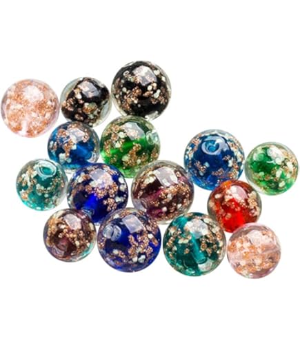 Leuchtende Runde Perlen Im Dunkeln – 72 Stück Bunte Glasperlen Für Schmuck & DIY | Glow-in-the-Dark Perlen