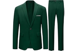 Allthemen Costume Homme Mariage Blazer Affaire Cérémonie Slim fit Veste et Pantalon Deux pièce