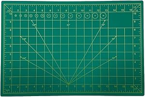 QUICKDRAW A3 Self Healing Cutting Mat – Double Sided Non-Slip Gridded Mat for Accurate Cutting – Protects Work Surfaces & Extends Blade Life – Ideal for Arts Crafts Card Making and Decoupage