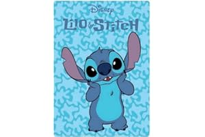 arlis Plaid in pile Stitch Disney 100 x 140 cm (Plaid Lilo e Stitch Disney)