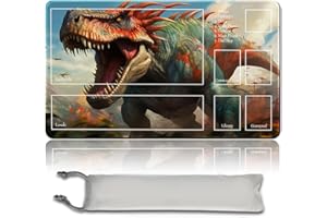 MPLR BOARD GAME Gishath, Sun's Avatar – Gioco da tavolo MTG – Tappetino da gioco + sacchetto impermeabile gratuito, bordi stitched, superficie in gomma liscia, MTG PlayMat with Zones(An Original MTG