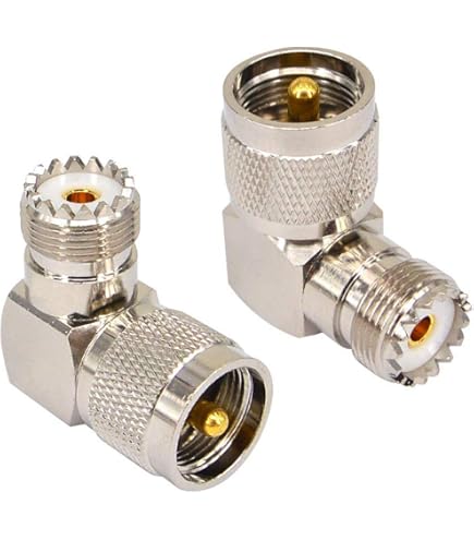 Adattatore Coassiale UHF A 90 Gradi | PL259 Maschio A SO239 Femmina | 2 Pezzi | Per Antenne E Radio - Foto 9